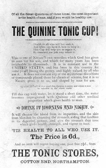 quinine health tonic ad