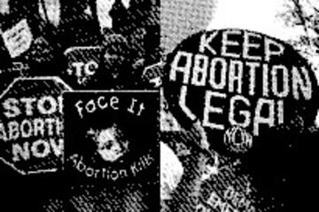 Abortion protestors from both sides