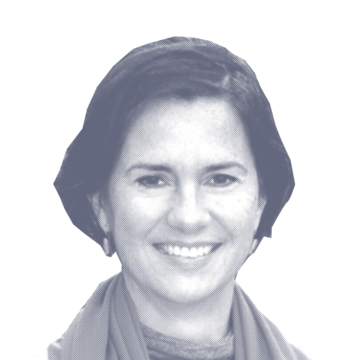 colour treated photo of Miranda Fricker